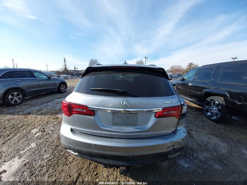 2016 Acura Mdx Advance Entertainment Packages/Advance Package VIN: 5FRYD4H97GB038840 Lot: 43933033