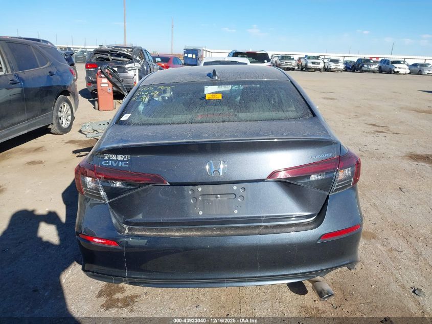2025 Honda Civic Sport VIN: 2HGFE2F59SH523947 Lot: 43933040