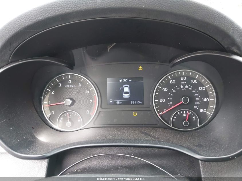 2019 Kia Optima Lx VIN: 5XXGT4L35KG305451 Lot: 43933070