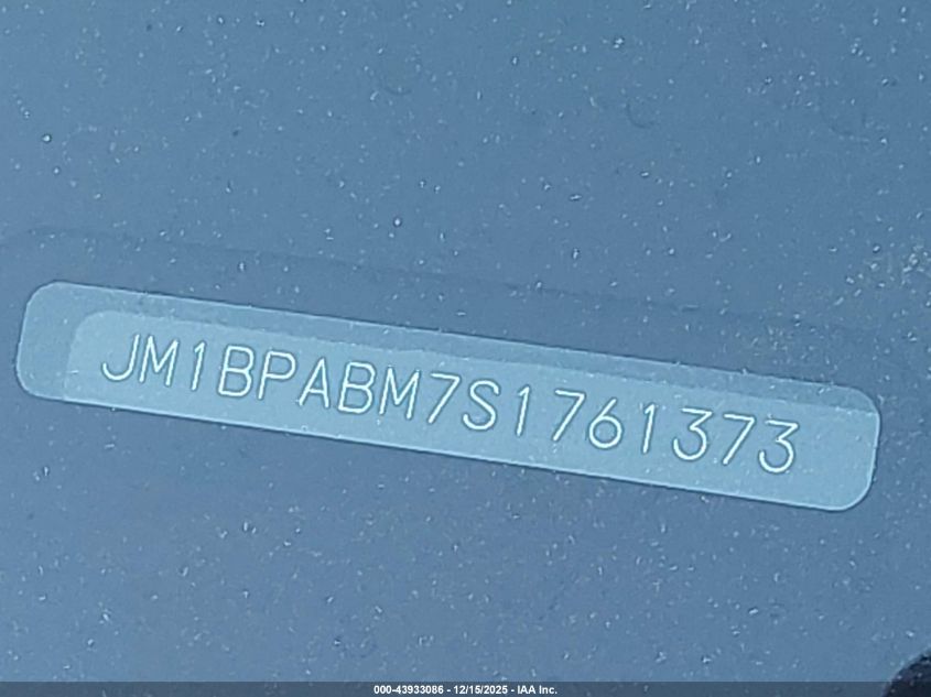 2025 Mazda Mazda3 2.5 S Select Sport VIN: JM1BPABM7S1761373 Lot: 43933086