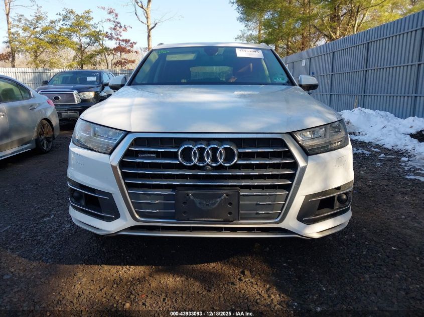 2018 Audi Q7 3.0T Premium VIN: WA1VAAF7XJD014277 Lot: 43933093