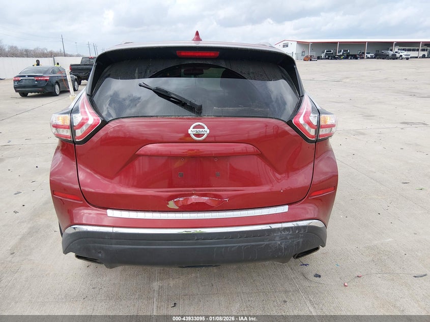2018 Nissan Murano Sv VIN: 5N1AZ2MG6JN145833 Lot: 43933095