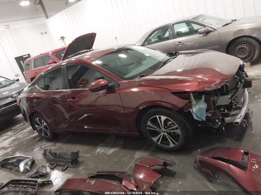 2022 Nissan Sentra Sv Xtronic Cvt VIN: 3N1AB8CV1NY284078 Lot: 43933104