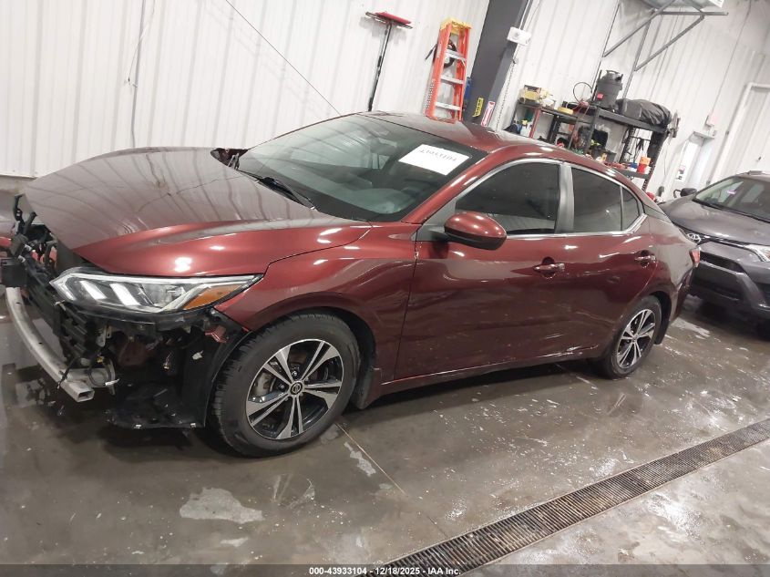 2022 Nissan Sentra Sv Xtronic Cvt VIN: 3N1AB8CV1NY284078 Lot: 43933104