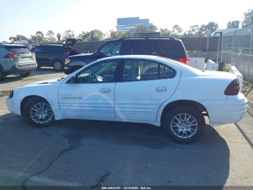 1999 Pontiac Grand Am Se VIN: 1G2NE52T9XM833024 Lot: 43933107
