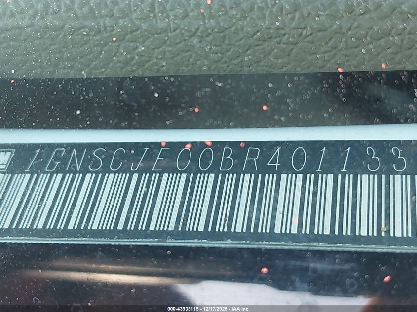 2011 Chevrolet Suburban 1500 Lt1 VIN: 1GNSCJE00BR401133 Lot: 43933115