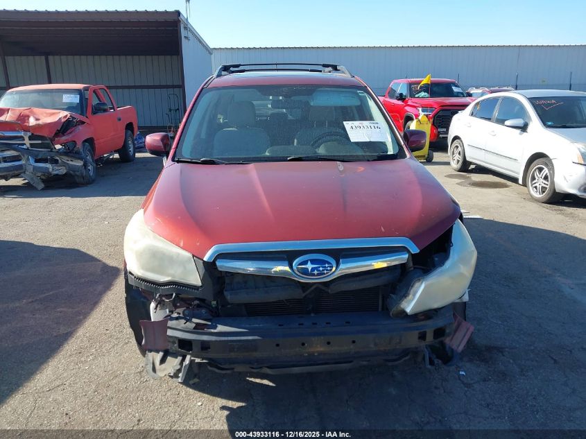 2015 Subaru Forester 2.5I Premium VIN: JF2SJADC5FH492214 Lot: 43933116