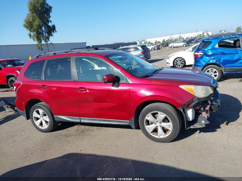 2015 Subaru Forester 2.5I Premium VIN: JF2SJADC5FH492214 Lot: 43933116