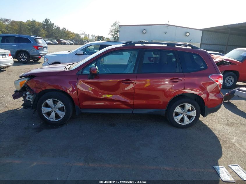 2015 Subaru Forester 2.5I Premium VIN: JF2SJADC5FH492214 Lot: 43933116