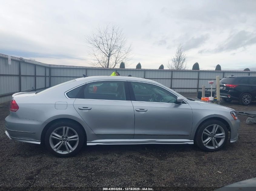 2015 Volkswagen Passat 3.6L V6 Sel Premium VIN: 1VWCM7A37FC052880 Lot: 43933204