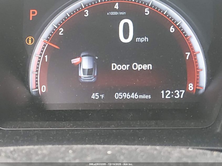 2020 Honda Civic Sport VIN: SHHFK7H46LU411900 Lot: 43933209