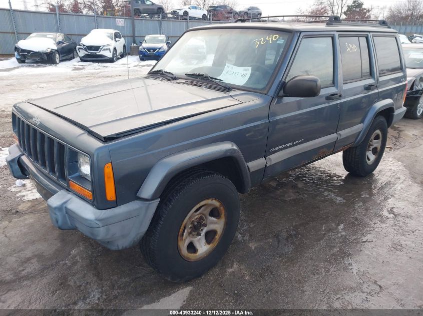 2001 Jeep Cherokee Sport VIN: 1J4FF48S11L593173 Lot: 43933240