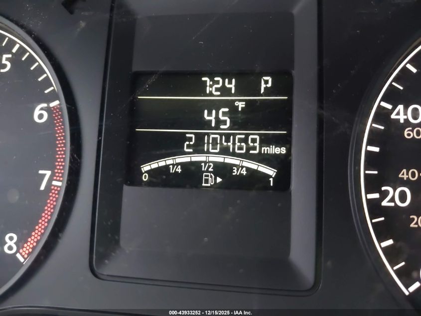 2011 Volkswagen Jetta 2.5L Se VIN: 3VWDZ7AJ2BM308324 Lot: 43933252