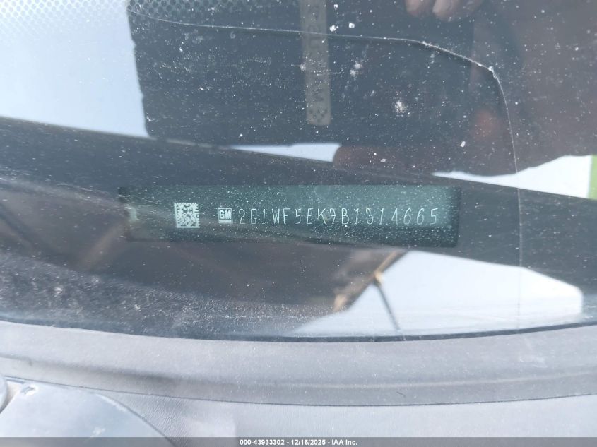 2011 Chevrolet Impala Ls VIN: 2G1WF5EK9B1314665 Lot: 43933302