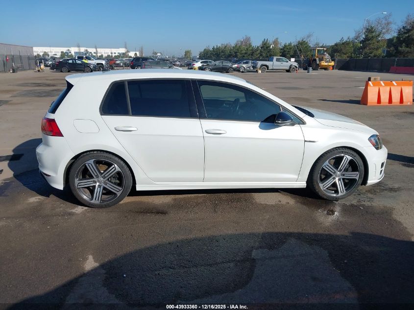 2016 Volkswagen Golf R 4-Door VIN: WVWLF7AU9GW170614 Lot: 43933360