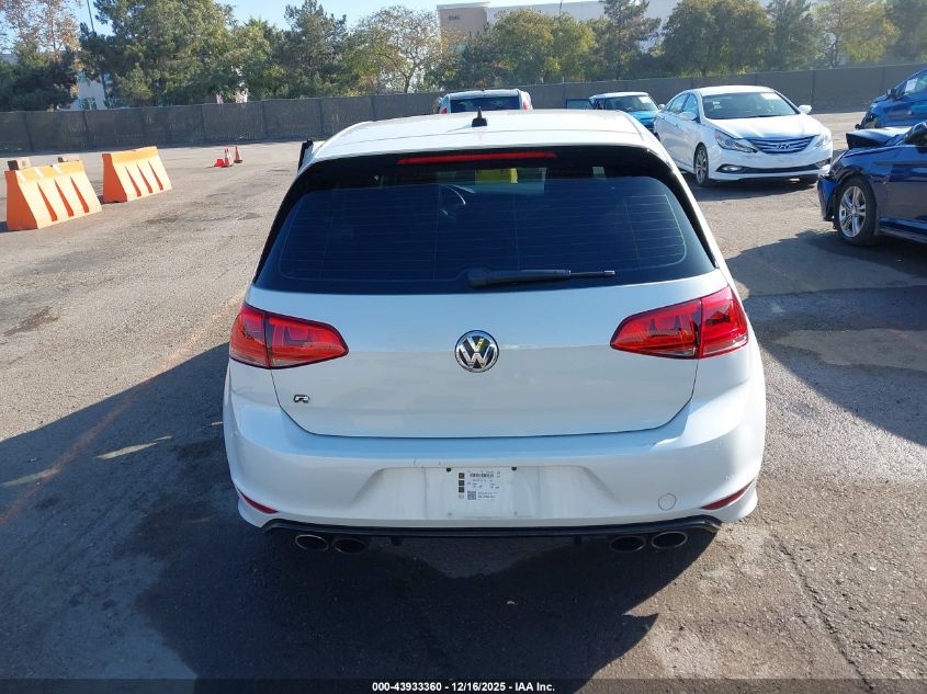 2016 Volkswagen Golf R 4-Door VIN: WVWLF7AU9GW170614 Lot: 43933360