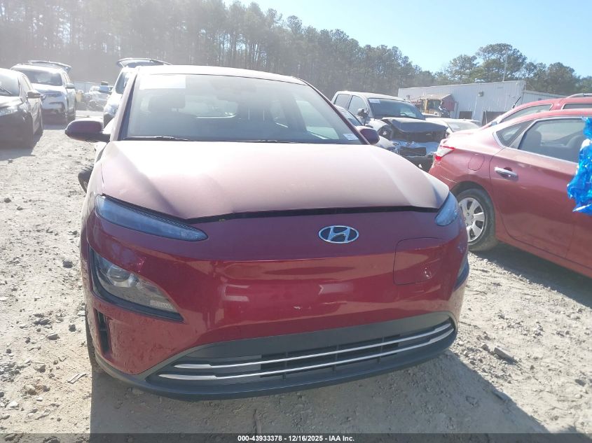 2023 Hyundai Kona Electric Se VIN: KM8K23AG8PU181489 Lot: 43933378