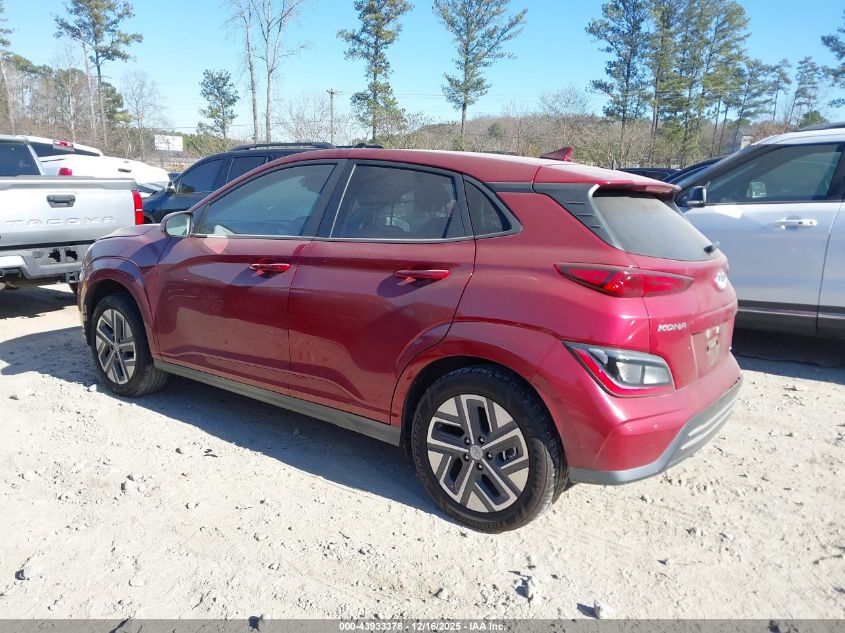 2023 Hyundai Kona Electric Se VIN: KM8K23AG8PU181489 Lot: 43933378