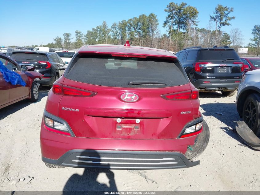 2023 Hyundai Kona Electric Se VIN: KM8K23AG8PU181489 Lot: 43933378
