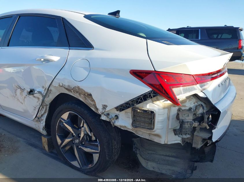 2021 Hyundai Elantra Limited VIN: 5NPLP4AG8MH021439 Lot: 43933385