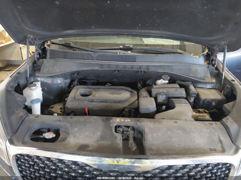 2016 Kia Sorento 2.4L Lx VIN: 5XYPGDA32GG112331 Lot: 43933390