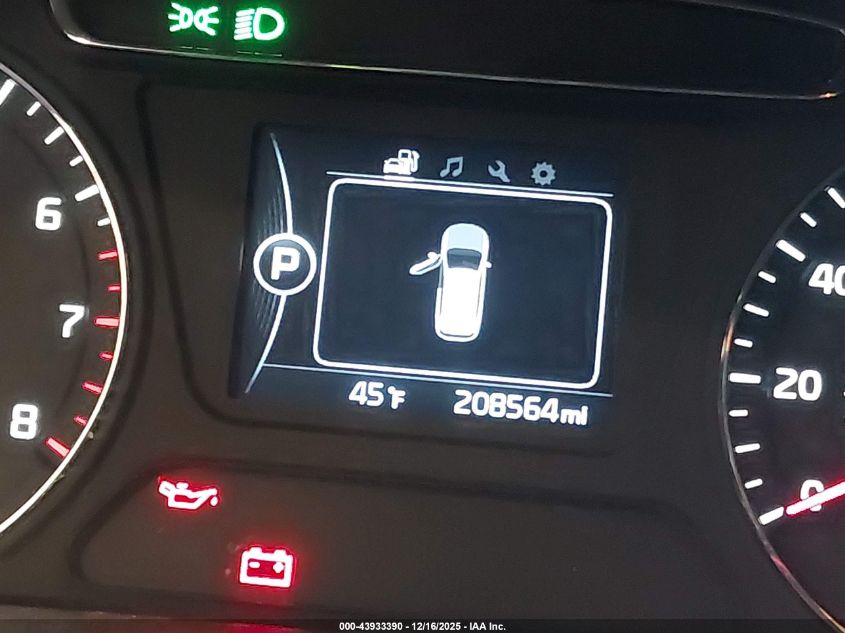 2016 Kia Sorento 2.4L Lx VIN: 5XYPGDA32GG112331 Lot: 43933390