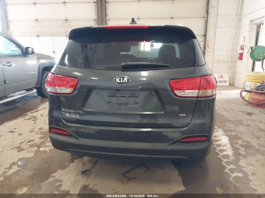 2016 Kia Sorento 2.4L Lx VIN: 5XYPGDA32GG112331 Lot: 43933390