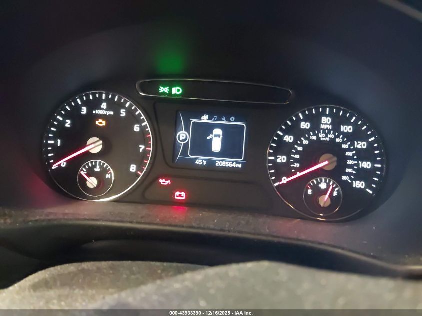 2016 Kia Sorento 2.4L Lx VIN: 5XYPGDA32GG112331 Lot: 43933390