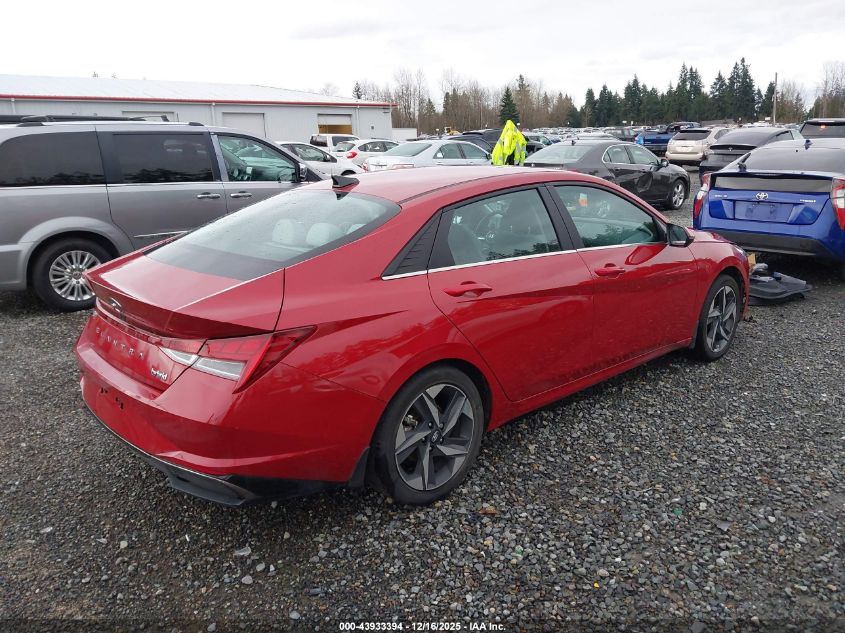 2023 Hyundai Elantra Hybrid Limited VIN: KMHLN4AJ1PU051650 Lot: 43933394