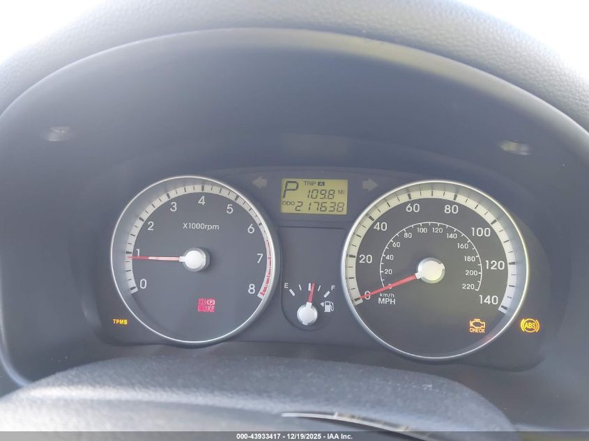 2009 Hyundai Accent Gls VIN: KMHCN46C39U307218 Lot: 43933417