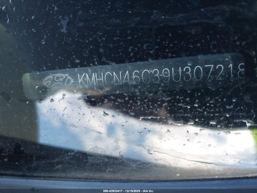 2009 Hyundai Accent Gls VIN: KMHCN46C39U307218 Lot: 43933417