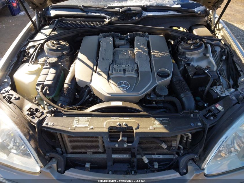 2003 Mercedes-Benz S 55 Amg VIN: WDBNG74J63A339596 Lot: 43933421