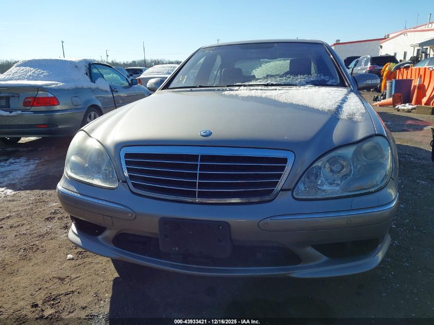 2003 Mercedes-Benz S 55 Amg VIN: WDBNG74J63A339596 Lot: 43933421