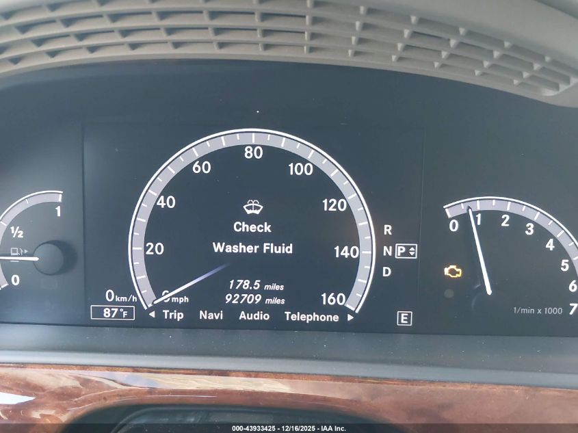 2012 Mercedes-Benz S 550 VIN: WDDNG7DBXCA480980 Lot: 43933425