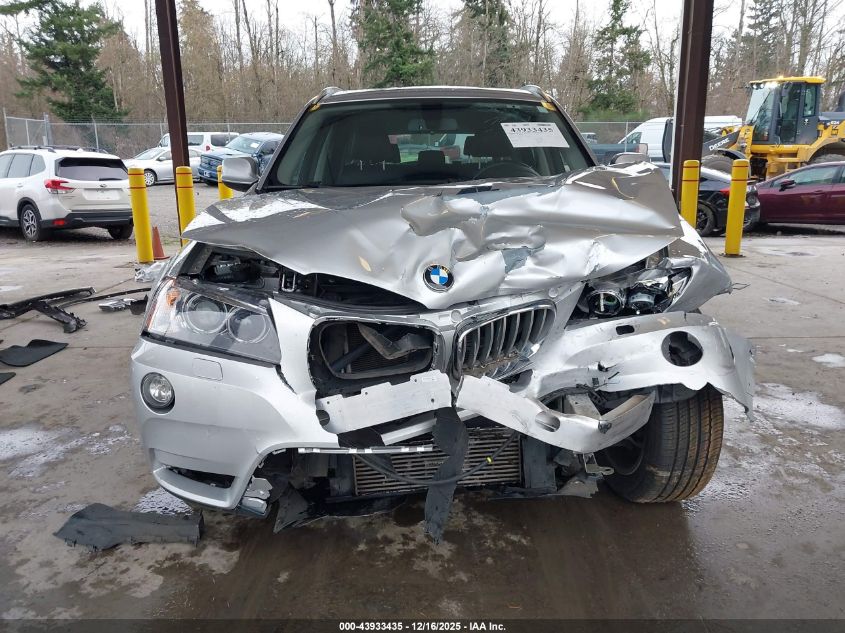 2014 BMW X3 xDrive28I VIN: 5UXWX9C52E0D32452 Lot: 43933435