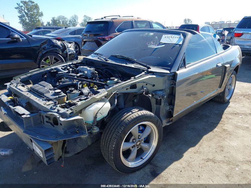 2001 Ford Mustang Gt VIN: 1FAFP45X01F223789 Lot: 43933445