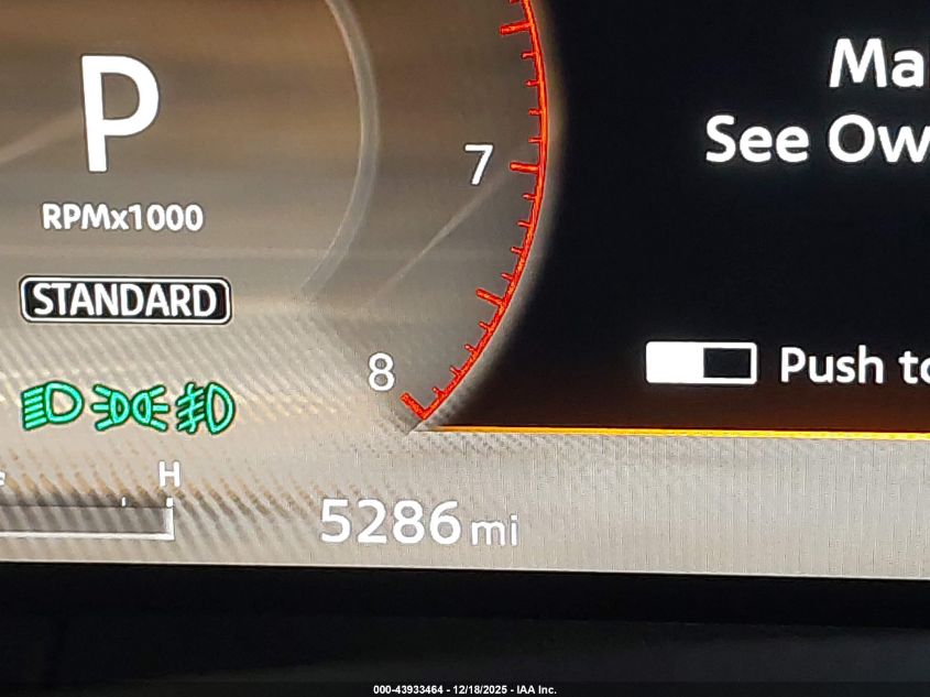 2025 Nissan Armada Platinum 4Wd VIN: JN8AY3EB4S9102543 Lot: 43933464