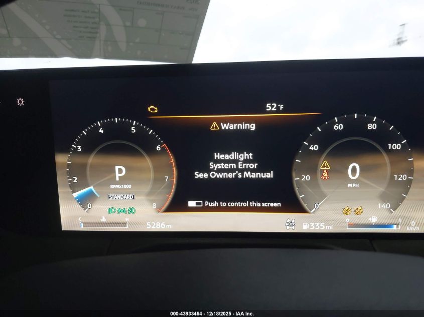 2025 Nissan Armada Platinum 4Wd VIN: JN8AY3EB4S9102543 Lot: 43933464