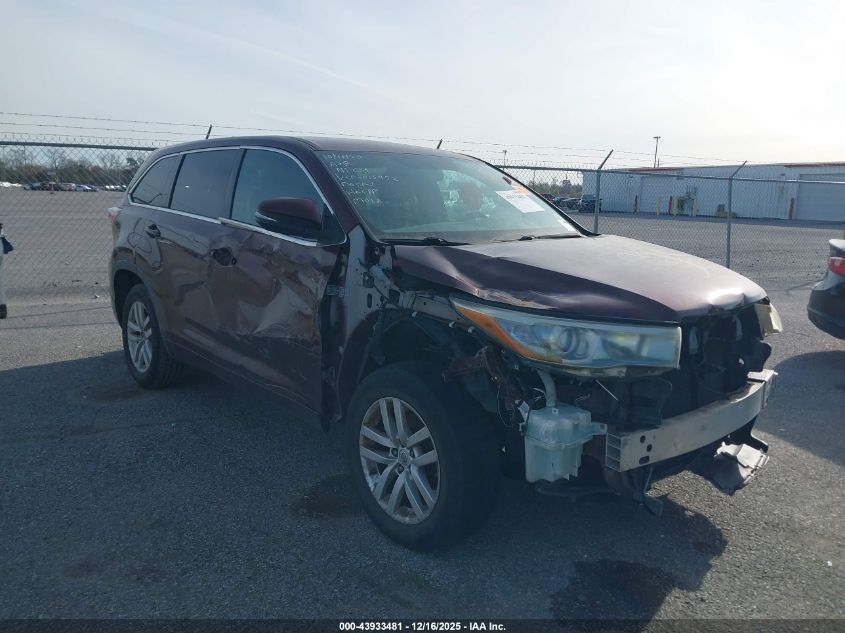 TOYOTA HIGHLANDER LE