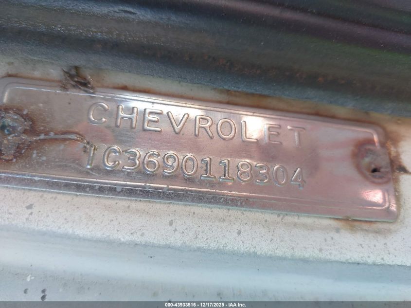 1961 Chevrolet Pick 1 Ton VIN: 1C3690118304 Lot: 43933516