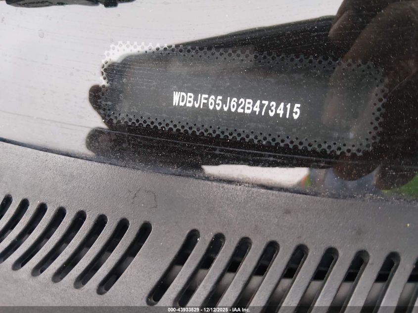 2002 Mercedes-Benz E 320 Special Edition VIN: WDBJF65J62B473415 Lot: 43933529