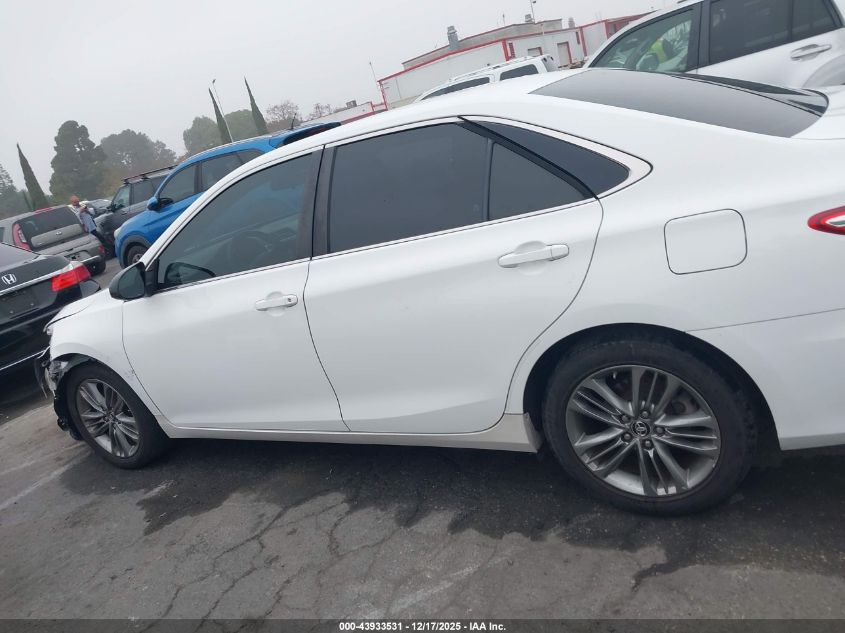 2016 Toyota Camry Se VIN: 4T1BF1FKXGU164683 Lot: 43933531