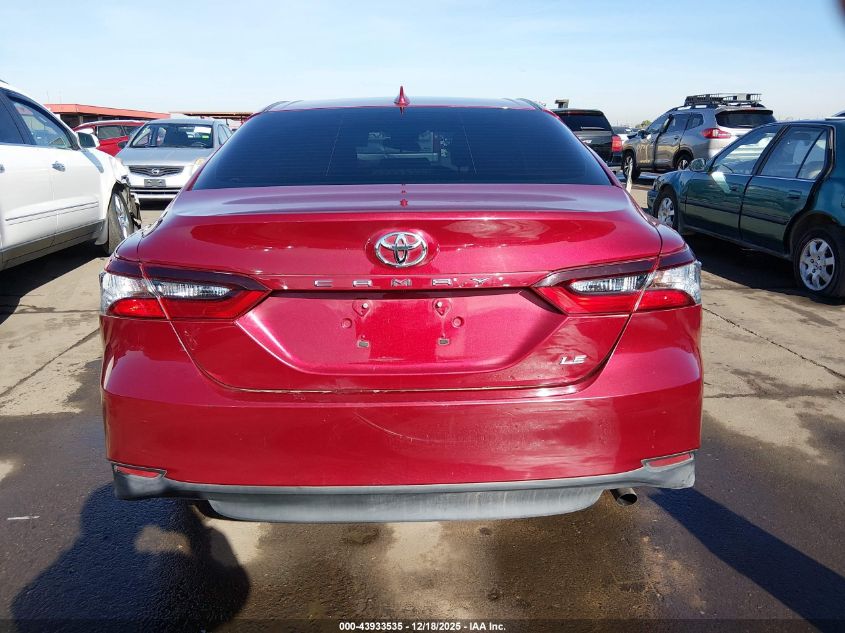 2021 Toyota Camry Le VIN: 4T1C11AK2MU590762 Lot: 43933535