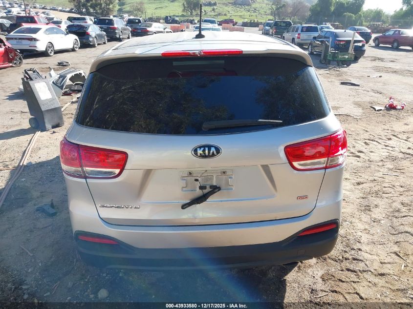 2017 Kia Sorento 2.4L L VIN: 5XYPG4A30HG280843 Lot: 43933580