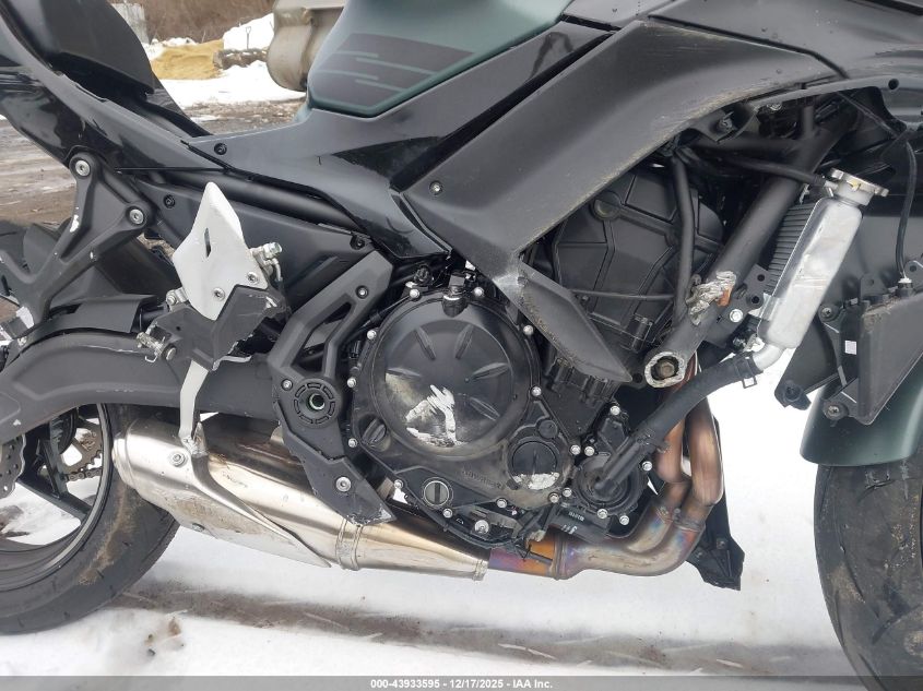 2025 Kawasaki Ex650 P VIN: ML5EXEP1XSDAG0238 Lot: 43933595