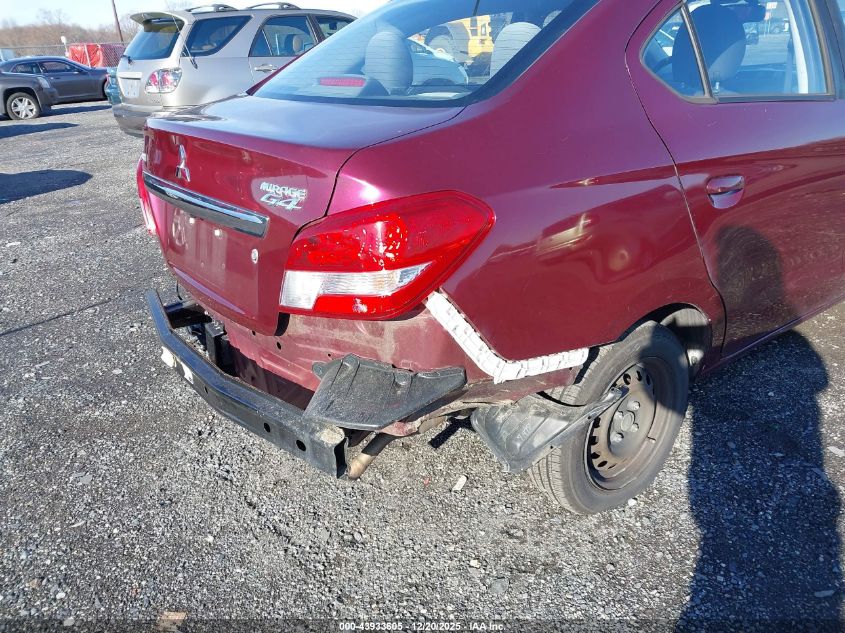 2017 Mitsubishi Mirage G4 Es VIN: ML32F3FJ3HHF18034 Lot: 43933605