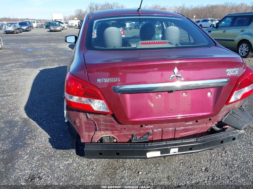 2017 Mitsubishi Mirage G4 Es VIN: ML32F3FJ3HHF18034 Lot: 43933605