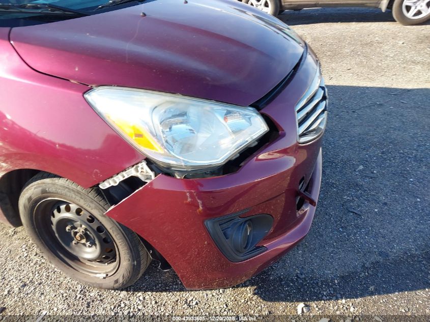 2017 Mitsubishi Mirage G4 Es VIN: ML32F3FJ3HHF18034 Lot: 43933605