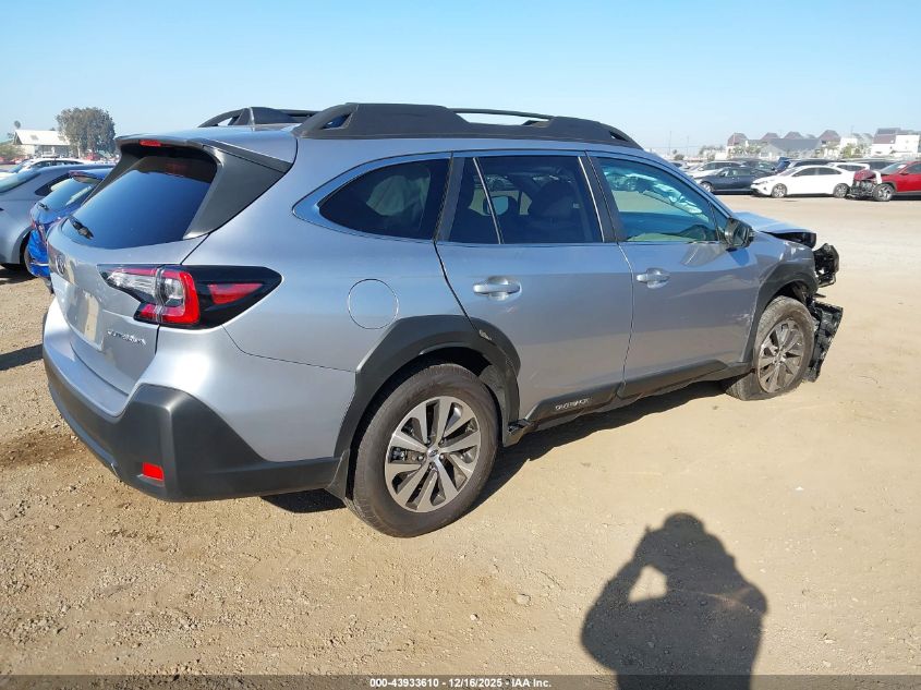 2025 Subaru Outback Premium VIN: 4S4BTACC0S3288739 Lot: 43933610