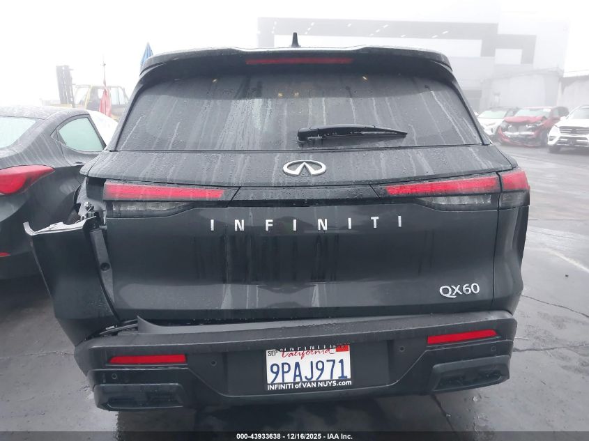 2025 Infiniti Qx60 Luxe VIN: 5N1AL1FR1SC331237 Lot: 43933638